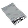 Förpackningspåsar Office School Business Industrial 20 storlekar Aluminiumfolie Klar för zip Återförslutningsbar plast Retail Lock Packaging Laser Zipper