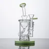 Heady Cam Torus Harnak Harnaklar Duş Başlığı PERC Cam Bongs Recycler Klein Su Boruları 14mm Dişi Eklem ile Kase Yağı Dab Teçhizatları