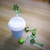 cute animal silicone straw toppers accessory cover charm reusable splash proof drinking dust stopper decorative 8mm straw Inventory Wholesale