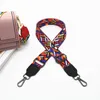 أزياء النايلون حقيبة حزام المرأة الأشرطة الملونة للكريسات رسول الكتف الملحقات أحزمة قابل للتعديل 220426