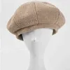 Heta säljer hattar för kvinnor Autumn Winter Soft Polyester Solid Color Windproof Ocongon Cap vuxen unisex cap kvinnlig basker J220722