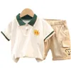衣類セットサマーボーイズTシャツショーツカジュアル2ピーススーツの女の赤ちゃん服子供子供