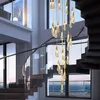 Pendant Lamps Drop-shaped Crystal Lights LED Modern Glass Hanging Lamp Indoor Lighting For Bedroom Living Room BarPendant