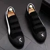 New Novelty Men black Colors Patchwork Causal Flats Shoes Thick Bottom Loafers Running Sneakers Sapatos Tenis Masculino 38-43