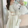 Backless Sexy Vintage Fee Kleid Frauen Süße Elegante Prinzessin Abend Party es Weibliche Casual Koreanische Langarm Chic 220613