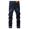 Новые мужчины бренд Slim Elastic Jeans Fashion Business Business Classic Style Скипки джинсы джинсы Janm