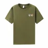 Mens Luxury Maison Stretch Cotton Jersey Tshirt Male Short Sleeve Street Fashion Loose 200g Cotton Casual Tee 220613