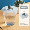 Drinkware Lid Round Silicone Cup Lid Universal Ceramic Single Sell Glass Water Tea Cups Accessories Dustproof Mug