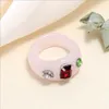 Mode Acryl Bunte Rechteck Strass Band Ringe für Frauen Große Transparente Finger Ring Mädchen Vintage Weiblichen Schönen Schmuck