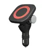 Car Organizer Easy Install Safety Qi Fast Wireless Magnetic Mount Charging Pad Red