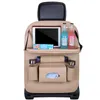 Araç arka koltuk organizatör depolama torbası katlanabilir masa tepsisi tablet tutucu doku kutusu Autoback koltuk çantası koruyucu aksesuarlar wll1438
