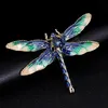 Mode Kristall Vintage Libelle Broschen Für Frauen Pailletten Corsage Insekt Brosche Pins Tier Mantel Zubehör Schmuck Geschenke