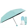 Capsule Umbrella Designer di marca Sunny Rain Mini Pocket Ombrelli pieghevoli antivento Protezione solare ultraleggera Ombrello da pioggia compatto C04