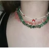 Boho Irregular Chip Ghiaia Perline Collana girocollo in pietra naturale Ametiste Collane a catena con perline turchesi Collana di gioielli per le donne