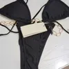 Damskie stroje kąpielowe Summer Bikini Swimsuit Style plażowe z literami drukowane zestawy bielizny dla Lady Slim Swimodwears żeńskie stroje kąpielowe dwa sztuki