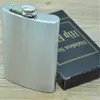 Hip Flask 9oz/250ml 10oz/280ml 12oz/330ml Wine Bottles Alcohol Whisky Pocket Cup Stainless Steel PU Leather Wrap In Paper Box Medium Size