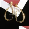 Örhänge bakåt smycken fynd komponenter mode studörhängen för kvinnor charm runda geometriska guld gåva drop leverans 2021 fiqyw