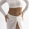 Boho colorido círculo pingente de barriga para mulheres sexy biquíni jóias de praia jóias vintage jóias de verão