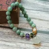 Designer chalcedony agate gourd pendant bracelet women fashion simple beautiful high quality light luxury jade color matching gift bracelet wholesale with box