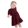 Girl039s Dresses in pizzo abito di fiore per bambini bambini set di lino maniche lunghe di dimensioni solide 14 ragazze dressgir4892782