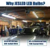 JESLED US STOCK T8 LED Tube Light 8 Pieds FA8 Dural Row Couverture Transparente 72W Blanc Froid Tubes Lumières Ampoule Garage Bureau Boutique Lumière