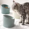 Cão de gato antiderrapante Cerâmico bebendo prato de alimentos e água para filhote de cachorro Bunny Animal Alimentadores para animais de estimação Suprimentos de produto # p023 220323