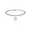 Marca de lujo Pulseras Joyería de diseño para mujer moda doble amor Pulsera de alta calidad 925 plata Navidad San Valentín 252j
