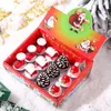 Christmas Fragrance-free Candle 12pcs/Pack Smokeless Santa Snowman Gift Stocking Tree Design Candle Xmas Motif New Year Candles GC1117