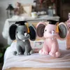 かわいいゾウ人形ぬいぐるみのおもちゃ動物画像ソフトタッチPPフィリングコットン3色オレンジピンクグレーオプションChildRe7653366