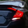 Bil LED-bakljusmontering för Honda Civic Bakbroms Omvänd bakljus 2016-2021 Dynamisk Turn Signal Auto Accessories Lamp