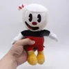 25cm Gioco Cuphead Toy Mugman Bambole di peluche Giocattoli per bambini 220629