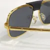 Ny mode design solglasögon 0295 kvadratmeter metall ram med läder spänne populär och enkel stil utomhus UV 400 skyddsglasögon varm sälja grossist glasögon