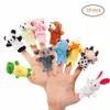 Mini Finger Baby Plush Toy Finger Puppets Talking Props 10 Animal Group Stuffed Animals Toys Gifts Frozen