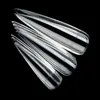 False Nails 500pcs Nail Tips Clear Long Shape Artificial Tip For Home DIY Art Salon Prud22