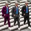 Men's Suits & Blazers Costume Homme Pink Suit For Groomsman Beach Wedding Linen 2022 Summer 2 Piece Man Holiday Vacation Made290B