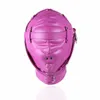 BDSMスレーブアダルトゲームセクシーなおもちゃマスク目隠し革の呼吸ホールロールプレイフード口と耳のボンデージカップルフェチ