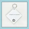 Sleutelchains mode -accessoires houten sublimatie blanco sleutelhanger hanger dubbelzijdige warmteoverdracht huisdiertas decoratie diy cadeau drop levering