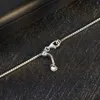 925 Sterling Silver Sparkling Wishbone Heart Collier Necklace Chain For Women Men Fit Pandora Style Necklaces Gift Jewelry 399273C01-45