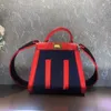 Women Handbag Purse Shoulder Crossbody Bags Embroidery Letter Tote Bag Denim Canvas Genuine Leather Patchwork Color Handbags Twist Lock Detc