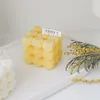 Bougie Cube Rubkc en diamant, 5x5x5cm, 1 pièce, jolies bougies d'aromathérapie en cire de soja, parfumées, relaxantes, cadeau d'anniversaire, de saint-valentin