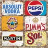 Metallmålning Vintage Beer Poster Tin Sign Retro Dekorativ plack Pub Bar Man Cave Club Decoration Accessories Living Room Decor7501308