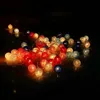 Guirlande lumineuse à 20 LED en boule de coton, éclairage féerique pour vacances, fête de noël, mariage, décorations romantiques