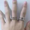 Designer 925 Silver Letter Brand Ring Jewelry for Womens Classic Fashion Lady Femme Party Wedding Jewelrys Luxury Rings Birthday V9302296