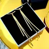 Dangle & Chandelier Design Fashion Jewelry Long Tassel Hanging Gold Chain Drop Earrings Party For Women GiftDangle