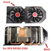 Fregiali ventilatori originali per XFX RX570 RX580 RX470 RX480 RX588 Scheda grafica Radiatore Vel Fan UsedFans