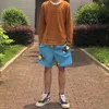 Mäns shorts Hög ny nyhet Hög män Bekväma rosa bin Le Fleur Tyler Creator Golf Skateboard Street Cotton Casual Shorts AB20 T220827