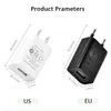 EU US FCC CE Wall Charger Block 5V 1A Cube USB Plug Power Charging Adapter Brick för Apple Watch iPhone XS Max XR 8 Plus med låda