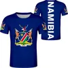 NAMIBIA T Shirt Name Number Nam T-shirt Po Clothing Print Text Free Custom Made Not Fade Not Cracked Tshirt Jersey Short 220609