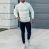 Mens Turtleneck tröja Pullover Male Autumn Long Sleeve Slim Fit Sweaters Solid Color Tops M2XL 220817