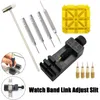 Watch Repair Kits 11Pcs/set Link For Band Slit Strap Bracelet Chain Pin Remover Adjuster Tool Kit Men Women